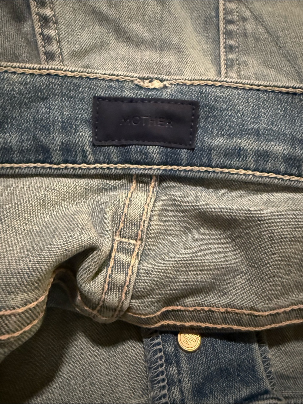 MOTHER Light Blue Denim Jean Shorts - Picture 4 of 6